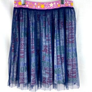 NWY Matilda Jane Shining Star Skirt Girls Size 12  Blue Tulle Overlay NEW